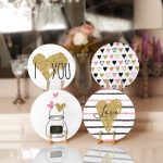 4'lü I Love You & Kalp Motifli Servis Altlığı & Supla Realhomes
