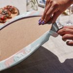 4'lü Mavi Zemin Yaprak Motifli Servis Altlığı & Supla Realhomes