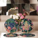 - Supla4lu-Set25-1 - Realhomes 4'lü Etnik Orman Kral Tasarımlı Servis Altlığı & Supla Realhomes