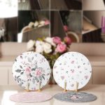 4'lü Gül Motifli Konsept Modern Servis Altlığı & Supla Realhomes