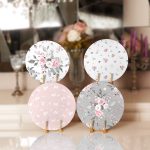 4'lü Gül Motifli Konsept Modern Servis Altlığı & Supla Realhomes