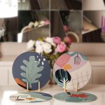 4'lü Bohem Tasarımlı Dijital Baskılı Servis Altlığı & Supla Realhomes