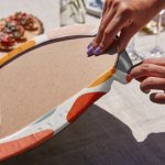 4'lü Soyut Desenli Özel Tasarımlı Modern Servis Altlığı & Supla Realhomes