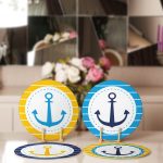 4'lü Renkli Zemin Çapa Desenli Servis Altlığı & Supla Realhomes