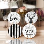 4'lü Mermer Zemin Tasarımlı Dijital Baskılı Servis Altlığı & Supla Realhomes