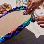 4'lü Neon Çizimli Çiçek Tasarımlı Servis Altlığı & Supla Realhomes