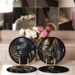 - Supla4lu-Set29-1 - Realhomes 4'lü Siyahi African Tasarımlı Servis Altlığı & Supla Realhomes