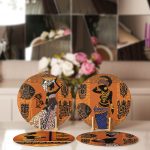 - Supla4lu-Set39-1 - Realhomes 4'lü Etnik African Kadın Tasarımlı Servis Altlığı & Supla Realhomes