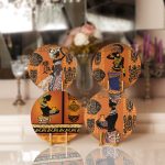 - Supla4lu-Set39 - Realhomes 4'lü Etnik African Kadın Tasarımlı Servis Altlığı & Supla Realhomes