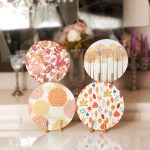 4'lü Sonbahar Yaprak & Ağaçları Motifli Servis Altlığı & Supla Realhomes