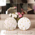 - Supla4lu-Set6-1 - Realhomes 4'lü Pembe & Gold Detaylı Kalp Tasarımlı Servis Altlığı & Supla Realhomes