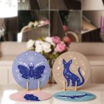 4'lü Soyut Sevimli Hayvan Baskılı Servis Altlığı & Supla Realhomes