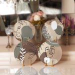 4'lü Kahverengi Bohemian Tasarımlı Servis Altlığı & Supla Realhomes