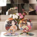 4'lü Japon Etnik Tasarımlı Servis Altlığı & Supla Realhomes