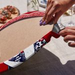 4'lü Kırmızı & Mavi Etnik Kadın Tasarımlı Servis Altlığı & Supla Realhomes