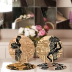 4'lü Etnik African Women Tasarımlı Servis Altlığı & Supla Realhomes