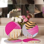 - Supla4lu-Set71-1 - Realhomes 4'lü Renkli Çizgi Tasarımlı Servis Altlığı & Supla Realhomes