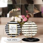 4'lü Siyah Beyaz Geyik & Gold Detaylı Servis Altlığı & Supla Realhomes