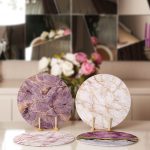 - Supla4lu-Set81-1 - Realhomes 4'lü Mor Mermer Tasarımlı Servis Altlığı & Supla Realhomes