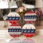 4'lü Yılbaşı Temalı Geyik Motifli Servis Altlığı & Supla Realhomes