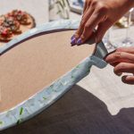 - Supla4lu-Set84-2 - Realhomes 4'lü Mavi Zemin Ortanca Çiçeği Motifli Servis Altlığı & Supla Realhomes