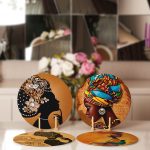 - Supla4lu-Set86-1 - Realhomes 4'lü Afrika Kadın Etnik Tasarımlı Servis Altlığı & Supla Realhomes