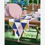 - SuplaRunner-DuzRenkSet-10110-Gold-Detayli-Geometrik-Ucgen-Desenli-Ucgen-Puskullu-Runner-1-Adet-6-Adet-Pembe-Renkli-Supla - Realhomes Gold Detaylı Geometrik Üçgen Desenli Üçgen Püsküllü Runner 1 Adet & 6 Adet Pembe Renkli Supla Realhomes