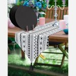 - SuplaRunner-DuzRenkSet-10327-Siyah-Beyaz-Iskandinav-Cizgi-Motifli-Dekorati-Ucgen-Puskullu-Runner-1-Adet-6-Adet-Siyah-Renkli-Supla - Realhomes  Siyah Beyaz İskandinav Çizgi Motifli Dekorati Üçgen Püsküllü Runner 1 Adet & 6 Adet Siyah Renkli Supla Realhomes