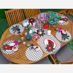 - SuplaRunnerSet483-Gri-Kazayagi-Zeminli-Ekose-Kus-Motifli-61-Supla-Runner-Seti-1 - Realhomes Gri Kazayağı Zeminli Ekose Kuş Motifli 6+1 Supla Runner Seti Realhomes