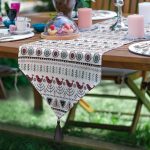 Etnik Çizimli Modern Özel Tasarım 6+1 Supla Runner Seti Realhomes