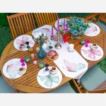 - SuplaRunnerSet498-Suluboya-Kelebek-Motifli-Dijital-Baskili-61-Supla-Runner-Seti-1 - Realhomes  Suluboya Kelebek Motifli Dijital Baskılı 6+1 Supla Runner Seti Realhomes