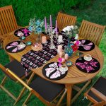 - SuplaRunnerSet500-Siyah-Zeminli-Pembe-Kurdale-Tasarim-61-Supla-Runner-Seti - Realhomes Siyah Zeminli Pembe Kurdale Tasarım 6+1 Supla Runner Seti Realhomes