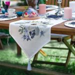 - SuplaRunnerSet504-Beyaz-Lacivert-Gul-Motifli-61-Supla-Runner-Seti-2 - Realhomes  Beyaz & Lacivert Gül Motifli 6+1 Supla Runner Seti Realhomes