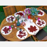 - SuplaRunnerSet522-Ekose-Yaprak-Motifli-Dijital-Baskili-61-Supla-Runner-Seti-1 - Realhomes Ekose Yaprak Motifli Dijital Baskılı 6+1 Supla Runner Seti Realhomes