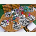 - SuplaRunnerSet523-Siyah-Beyaz-Iskandinav-Motifli-61-Supla-Runner-Seti-1 - Realhomes  Siyah Beyaz İskandinav Motifli 6+1 Supla Runner Seti Realhomes