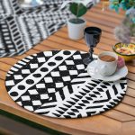 - SuplaRunnerSet523-Siyah-Beyaz-Iskandinav-Motifli-61-Supla-Runner-Seti-3 - Realhomes  Siyah Beyaz İskandinav Motifli 6+1 Supla Runner Seti Realhomes