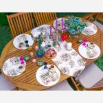 - SuplaRunnerSet526-Pembe-Cicek-Demetleri-Ozel-Tasarim-61-Supla-Runner-Seti-1 - Realhomes  Pembe Çiçek Demetleri Özel Tasarım 6+1 Supla Runner Seti Realhomes