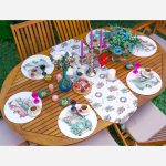 Retro Çam Ağaçlı Araba Tasarımlı 6+1 Supla Runner Seti Realhomes