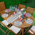 - SuplaRunnerSet541-Siyah-Beyaz-Iskandinav-Motifli-61-Supla-Runner-Seti - Realhomes Siyah Beyaz İskandinav Motifli 6+1 Supla Runner Seti Realhomes