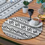 - SuplaRunnerSet541-Siyah-Beyaz-Iskandinav-Motifli-61-Supla-Runner-Seti-3 - Realhomes Siyah Beyaz İskandinav Motifli 6+1 Supla Runner Seti Realhomes