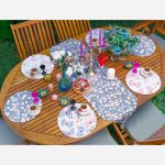 - SuplaRunnerSet553-Renkli-Kelebek-Cicek-Tasarimli-61-Supla-Runner-Seti-1 - Realhomes Rengarenk Kelebek & Çiçek Tasarımlı 6+1 Supla Runner Seti Realhomes