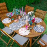 - SuplaRunnerSet553-Renkli-Kelebek-Cicek-Tasarimli-61-Supla-Runner-Seti - Realhomes Rengarenk Kelebek & Çiçek Tasarımlı 6+1 Supla Runner Seti Realhomes