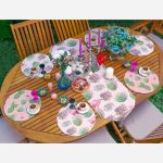 - SuplaRunnerSet557-Pembe-Zemin-Kaktus-Motifli-Ozel-Tasarim-61-Supla-Runner-Seti-1 - Realhomes Pembe Zemin Kaktüs Motifli Özel Tasarım 6+1 Supla Runner Seti Realhomes