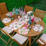 - SuplaRunnerSet557-Pembe-Zemin-Kaktus-Motifli-Ozel-Tasarim-61-Supla-Runner-Seti - Realhomes Pembe Zemin Kaktüs Motifli Özel Tasarım 6+1 Supla Runner Seti Realhomes