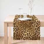 - runner113-1 - Realhomes  Leopar Desenli Dijital Baskılı Dekoratif Özel Tasarım Runner Realhomes