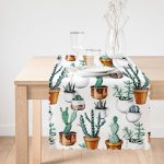 - runner2004-1 - Realhomes  Kaktüs Baskılı Dekoratif Dijital Baskılı Özel Tasarım Runner Realhomes