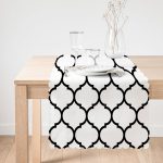 - runner2022-1 - Realhomes Siyah Beyaz Ogea Desenli Dekoratif Özel Tasarım Runner Realhomes