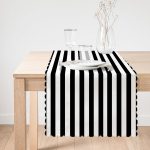 - runner2025-2-1 - Realhomes  RealHomes Siyah Beyaz Çizgili Dekoratif Runner Realhomes