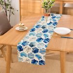 Mavi Temalı Geometrik Şekilli Dekoratif Özel Tasarım Runner Realhomes