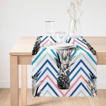 - runner2362-1 - Realhomes  Zigzag Zeminde Ananaslar Dekoratif Özel Tasarım Runner Realhomes